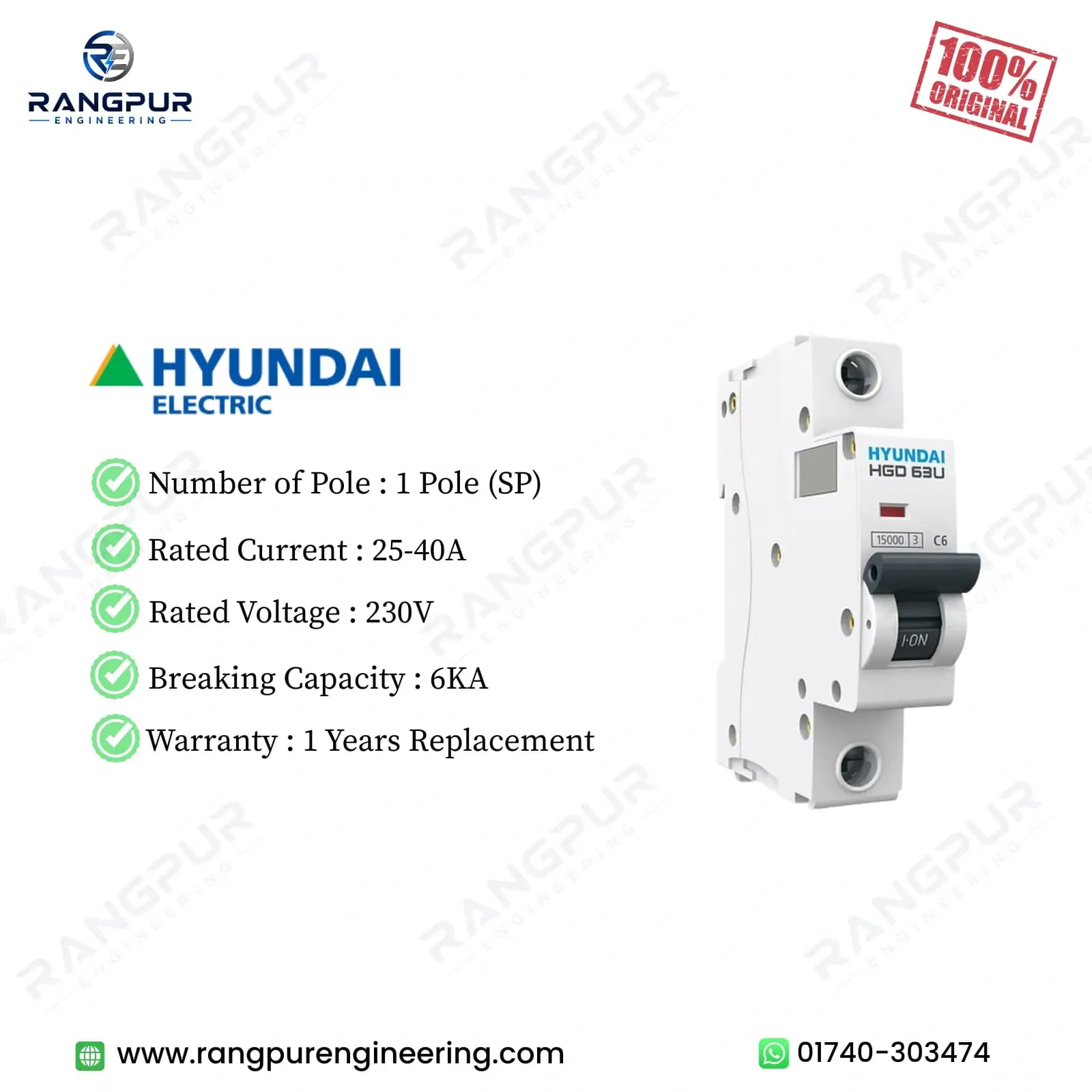 Single Pole MCB 25-40A 6kA C Curve Breaker, Overload Protection Single Pole MCB 25-40A 6kA C Curve Breaker, Overload Protection