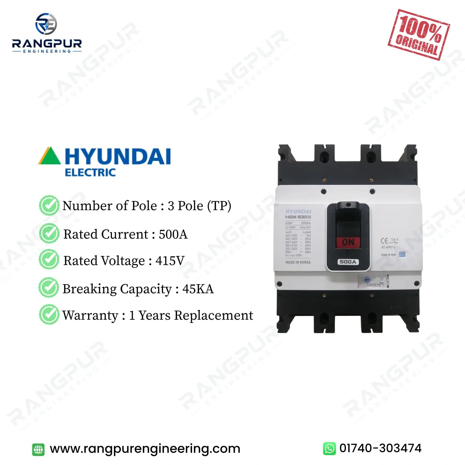 500A Three Pole MCCB Circuit Breaker 45kA Fixed Type 415V 500A Three Pole MCCB Circuit Breaker 45kA Fixed Type 415V