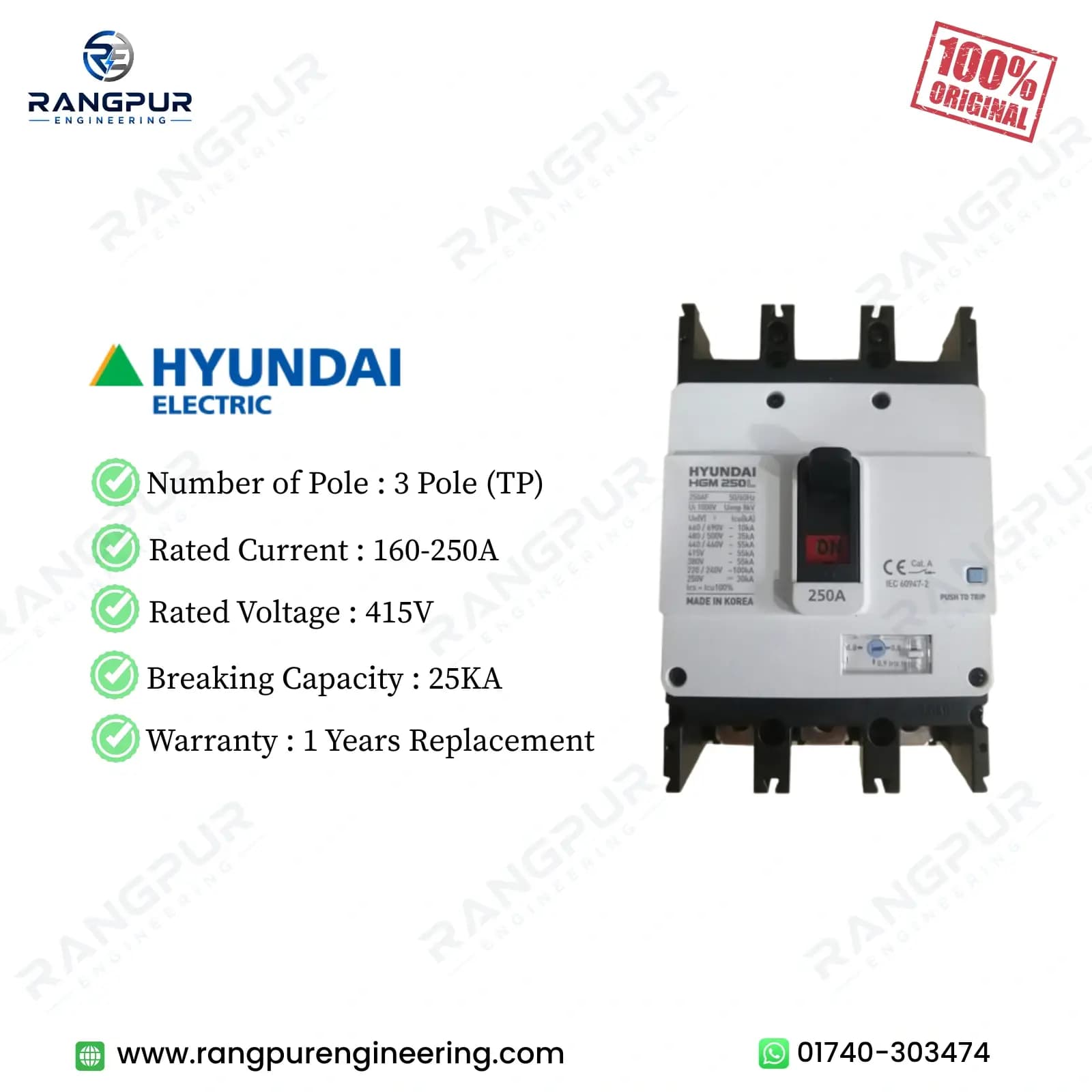 160A 3 Pole MCCB Circuit Breaker 25kA Adjustable Trip 160A 3 Pole MCCB Circuit Breaker 25kA Adjustable Trip