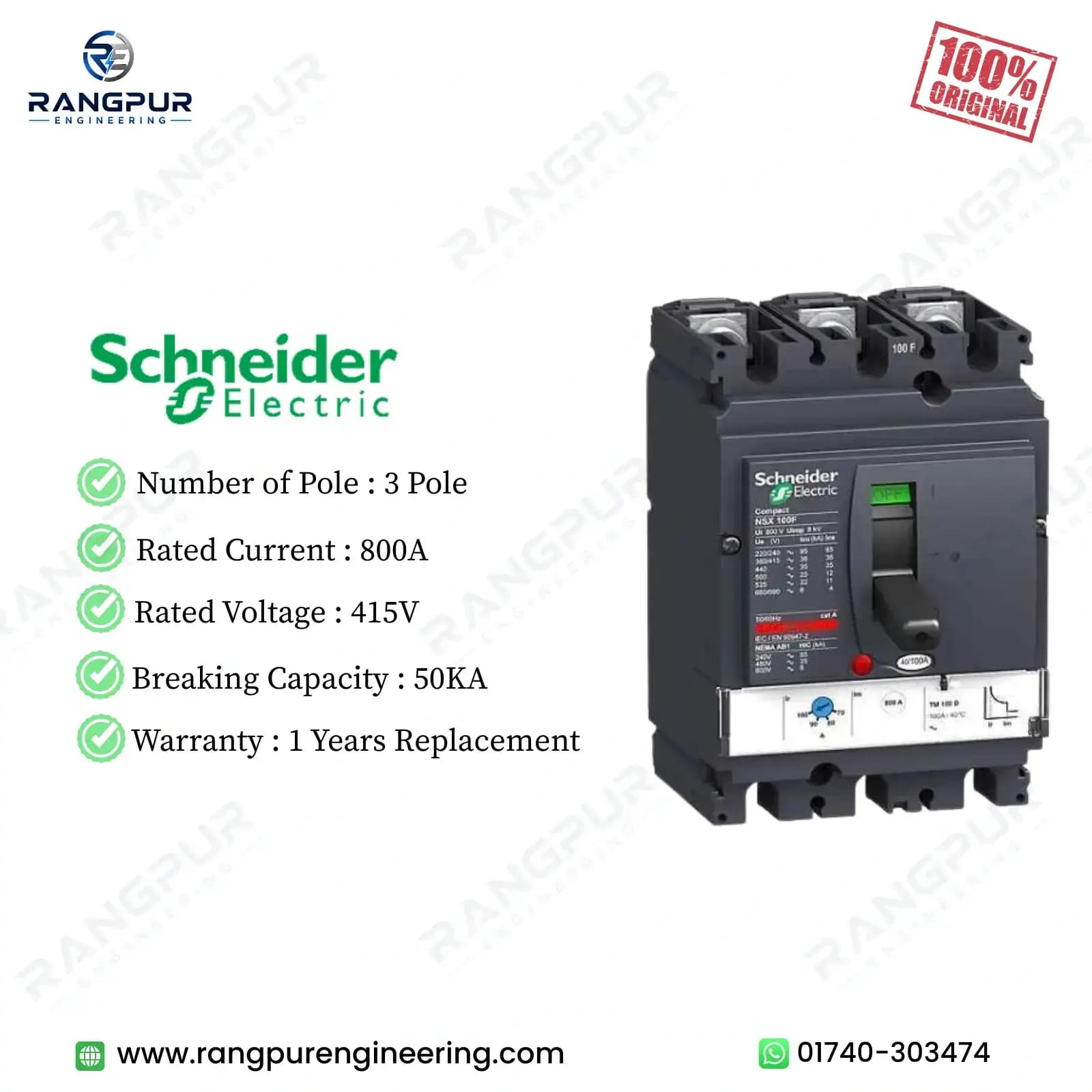 630A 3 Pole MCCB Circuit Breaker 415V 50kA Breaking Capacity 630A 3 Pole MCCB Circuit Breaker 415V 50kA Breaking Capacity